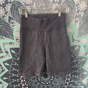 Women's Flower Biker Shorts Purple